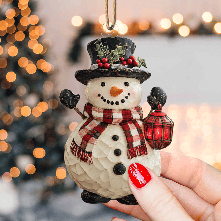 Jolly Snowman Delight - Mica Ornament NCU0PD219