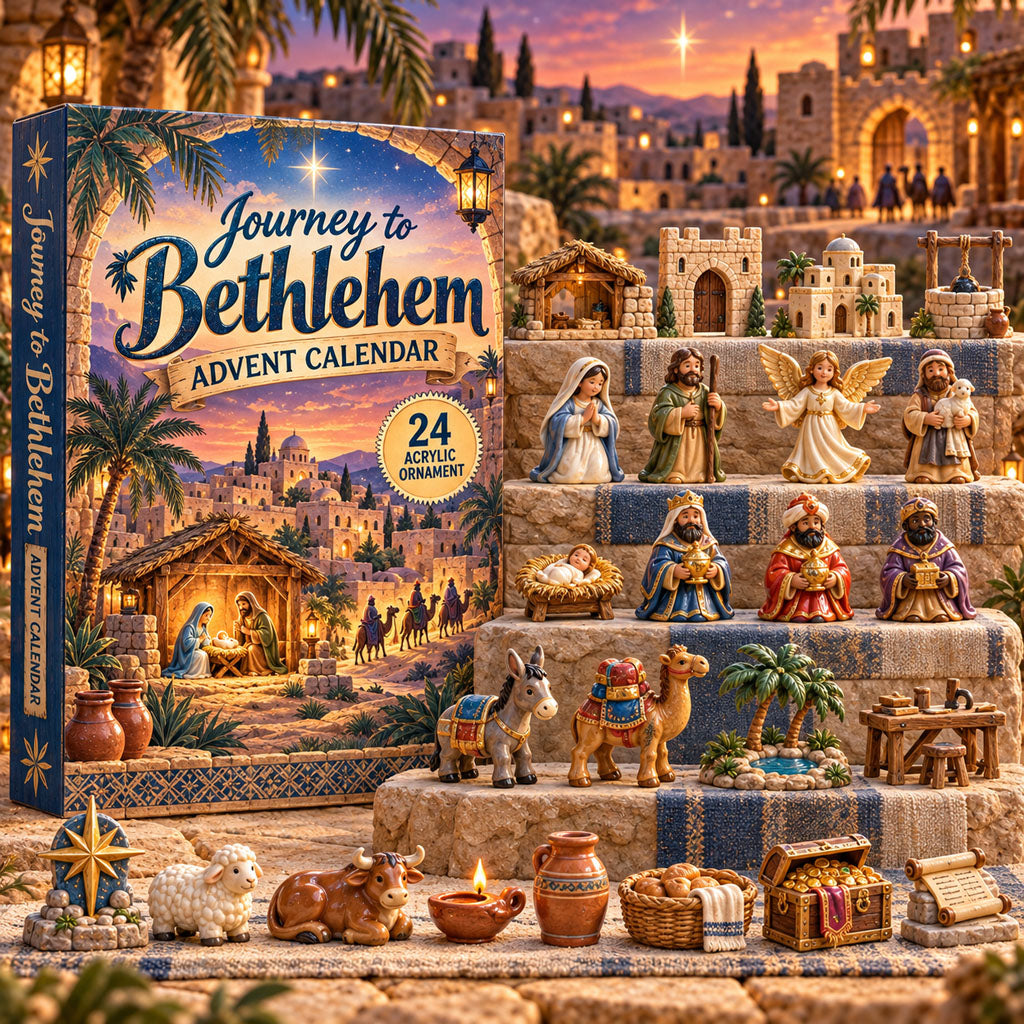 CHRISTMAS KICKOFF 40% OFF - Journey to Bethlehem Advent Calendar 2026 - 24-Day Festive Countdown, Acrylic Charms Blind Box - Gift For Family, Friends AC0HA555