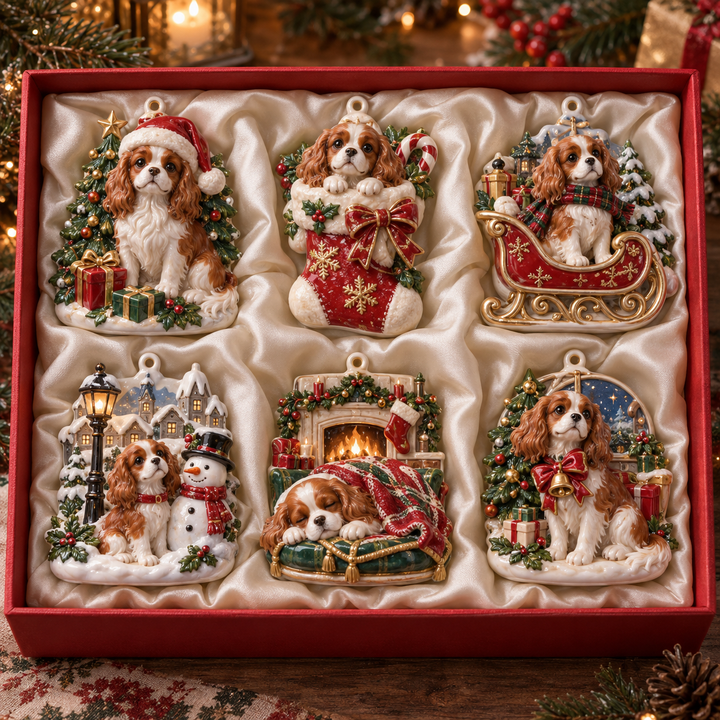 King Cavalier Christmas Acrylic Ornament Gift Set NCU0TH102