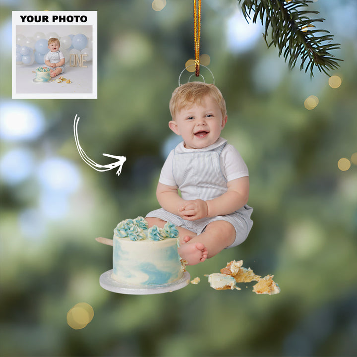 Tiny Blessing - Personalized Photo Mica Ornament - Customized Your Photo Ornament - Christmas Gift For Family Members