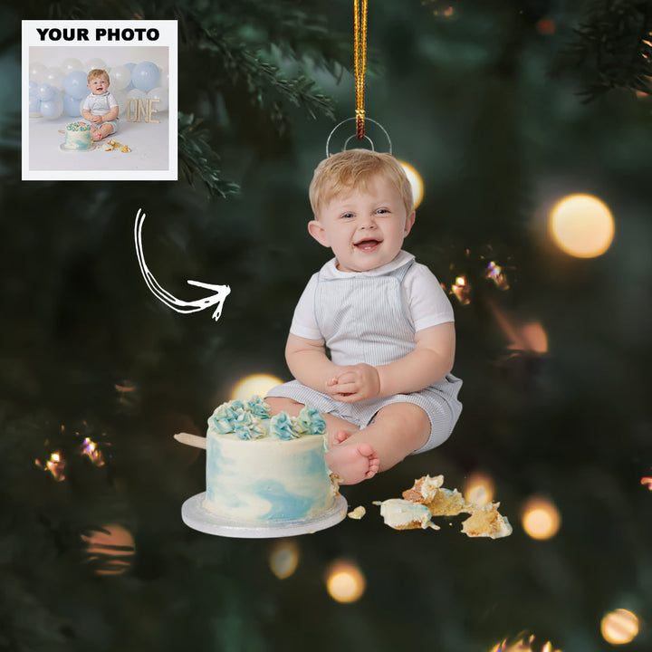 Tiny Blessing - Personalized Photo Mica Ornament - Customized Your Photo Ornament - Christmas Gift For Family Members