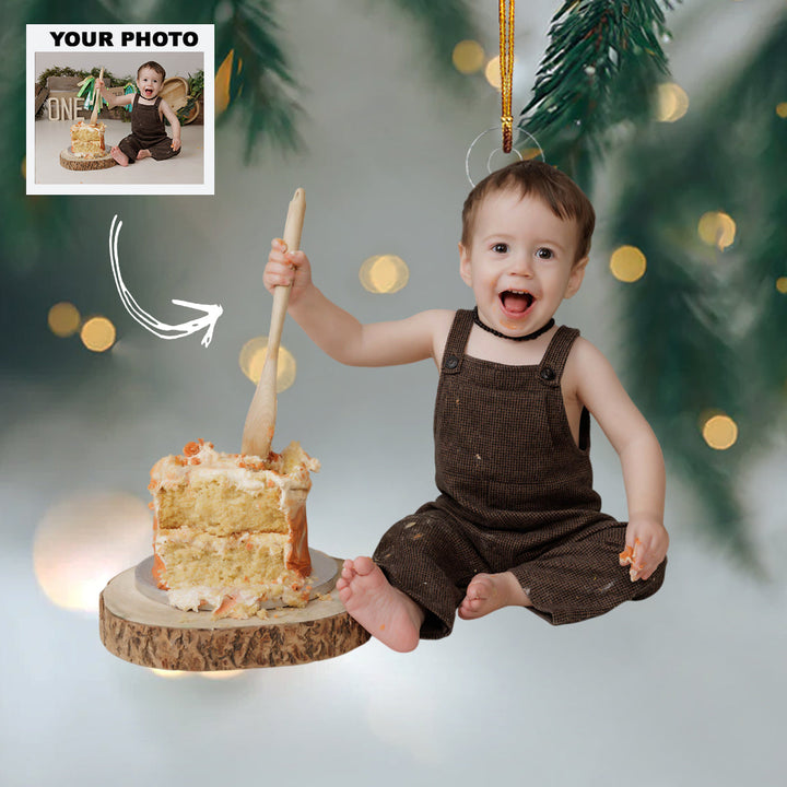 Sweet Pea - Personalized Photo Mica Ornament - Customized Your Photo Ornament - Christmas Gift For Family Members