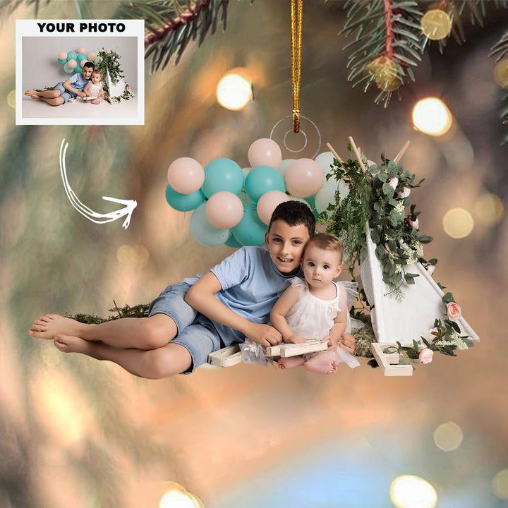 Pure Wonder - Personalized Photo Mica Ornament - Customized Your Photo Ornament - Christmas Gift For Family Members