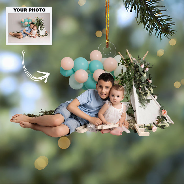 Pure Wonder - Personalized Photo Mica Ornament - Customized Your Photo Ornament - Christmas Gift For Family Members