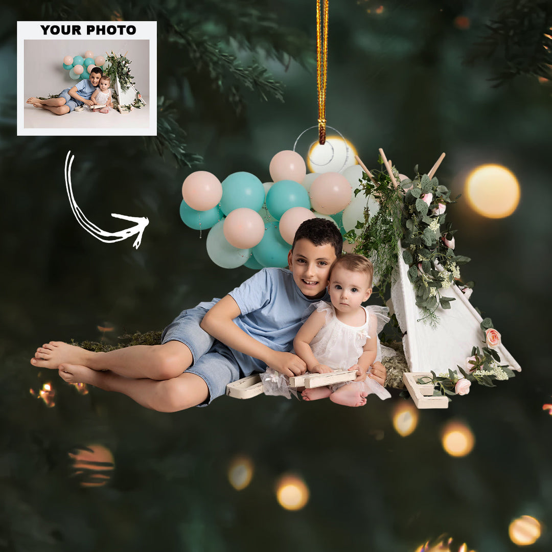 Pure Wonder - Personalized Photo Mica Ornament - Customized Your Photo Ornament - Christmas Gift For Family Members