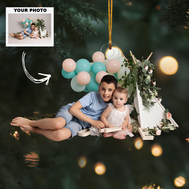 Pure Wonder - Personalized Photo Mica Ornament - Customized Your Photo Ornament - Christmas Gift For Family Members