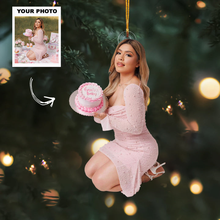 Candle Wish - Personalized Photo Mica Ornament - Customized Your Photo Ornament - Christmas Gift For Friends, Family Members