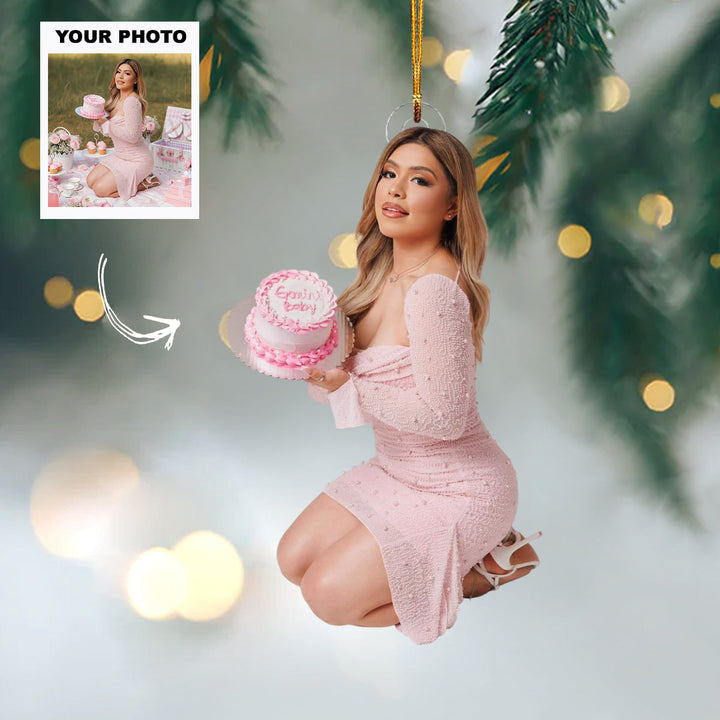 Candle Wish - Personalized Photo Mica Ornament - Customized Your Photo Ornament - Christmas Gift For Friends, Family Members