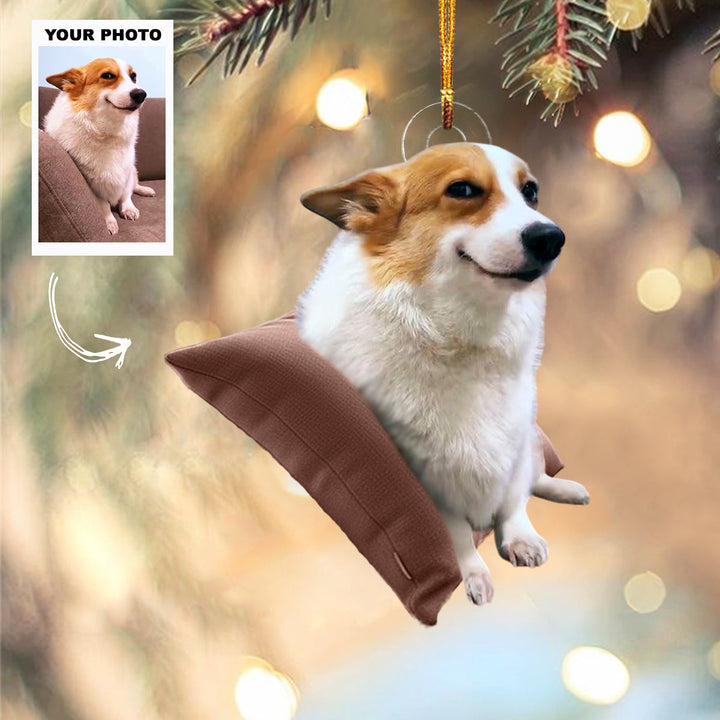 Pawfect Joy - Personalized Photo Mica Ornament - Customized Your Photo Ornament - Christmas Gift For Pet Lovers