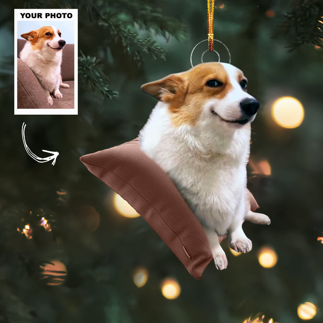 Pawfect Joy - Personalized Photo Mica Ornament - Customized Your Photo Ornament - Christmas Gift For Pet Lovers