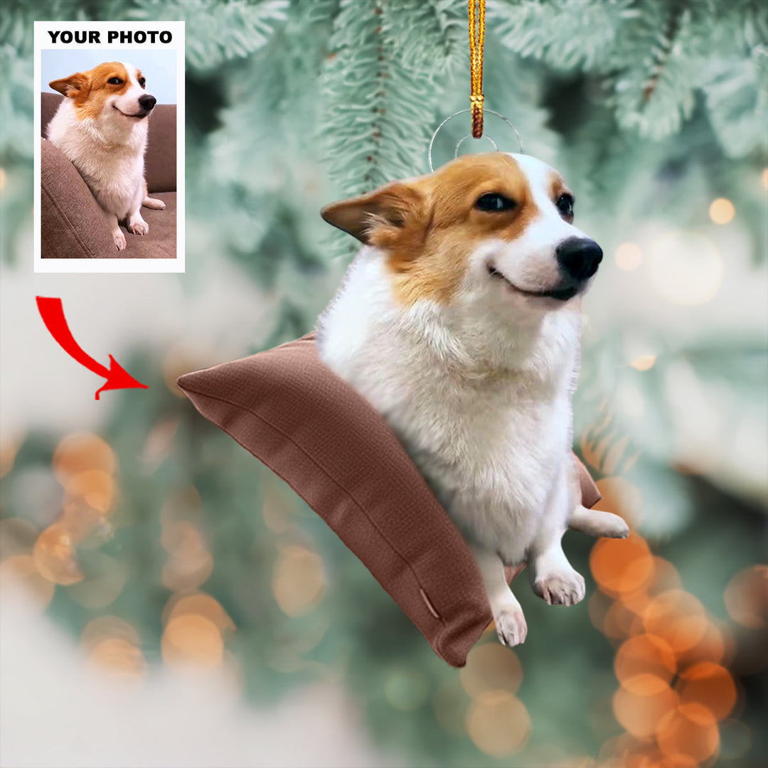 Pawfect Joy - Personalized Photo Mica Ornament - Customized Your Photo Ornament - Christmas Gift For Pet Lovers