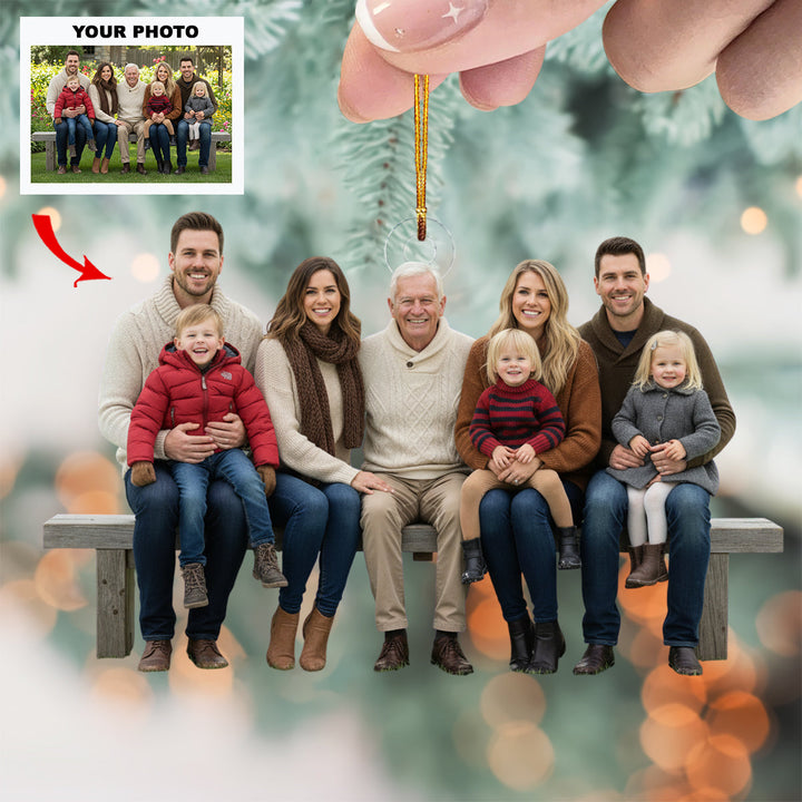 Together Glow - Personalized Photo Mica Ornament - Customized Your Photo Ornament - Christmas Gift For Family