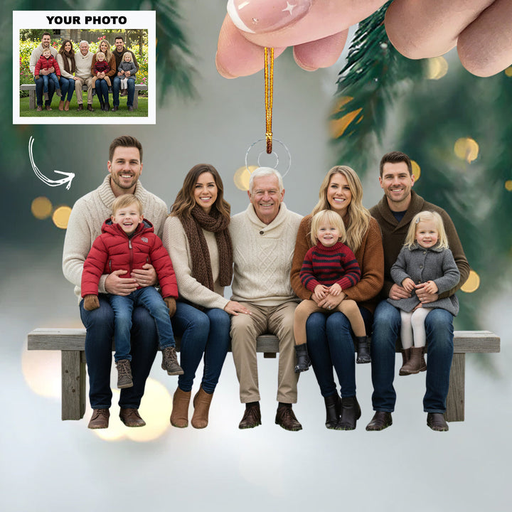 Together Glow - Personalized Photo Mica Ornament - Customized Your Photo Ornament - Christmas Gift For Family