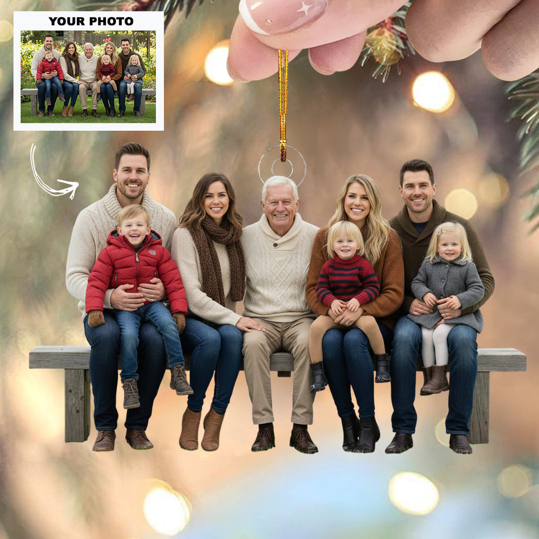 Together Glow - Personalized Photo Mica Ornament - Customized Your Photo Ornament - Christmas Gift For Family
