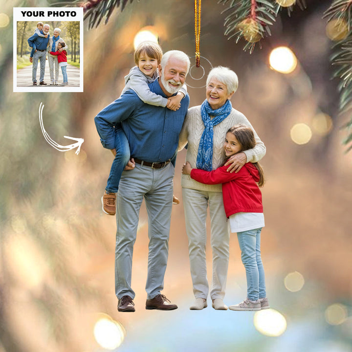 Our Nest - Personalized Photo Mica Ornament - Customized Your Photo Ornament - Christmas Gift For Family