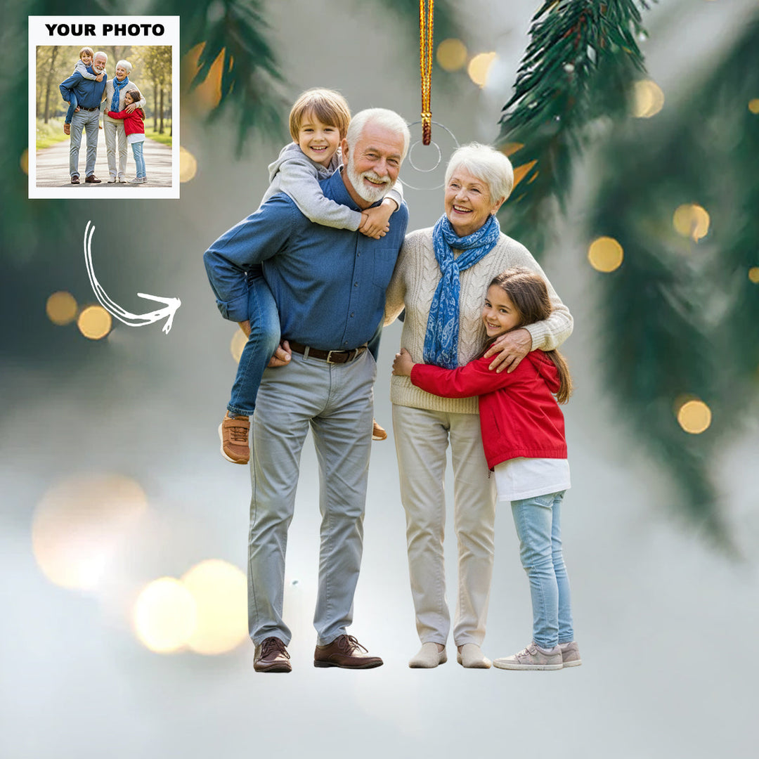 Our Nest - Personalized Photo Mica Ornament - Customized Your Photo Ornament - Christmas Gift For Family