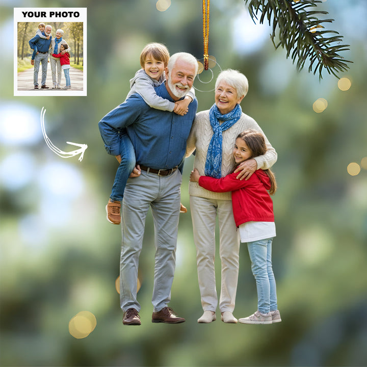 Our Nest - Personalized Photo Mica Ornament - Customized Your Photo Ornament - Christmas Gift For Family