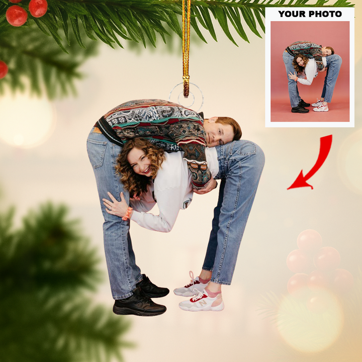 You & Me - Personalized Photo Mica Ornament - Customized Your Photo Ornament - Christmas Gift For Couple