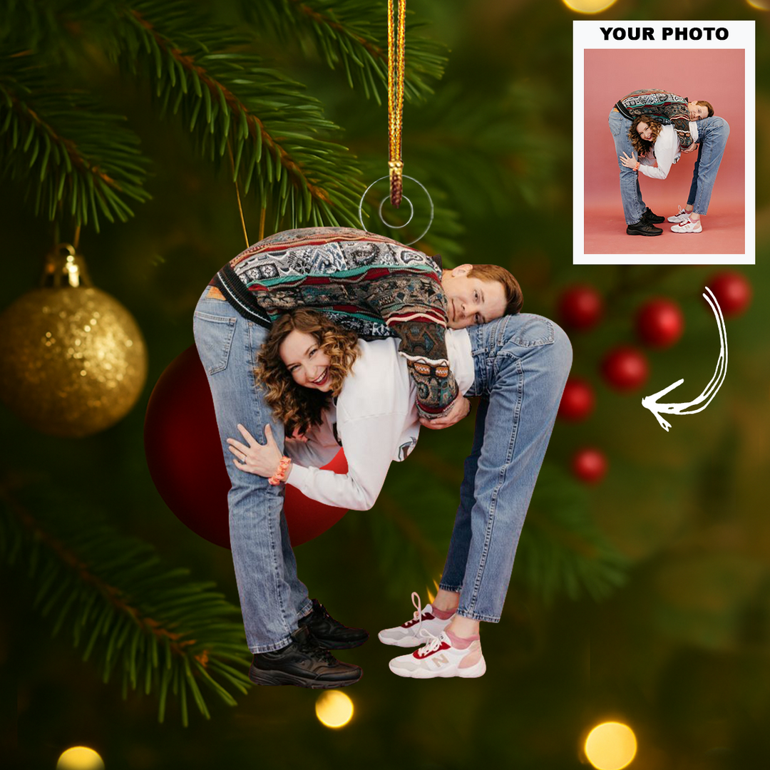 You & Me - Personalized Photo Mica Ornament - Customized Your Photo Ornament - Christmas Gift For Couple