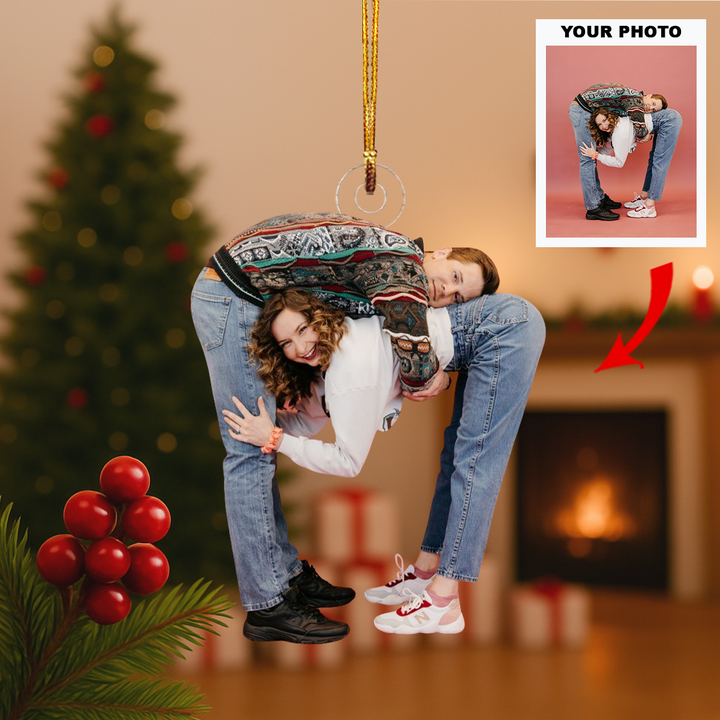 You & Me - Personalized Photo Mica Ornament - Customized Your Photo Ornament - Christmas Gift For Couple