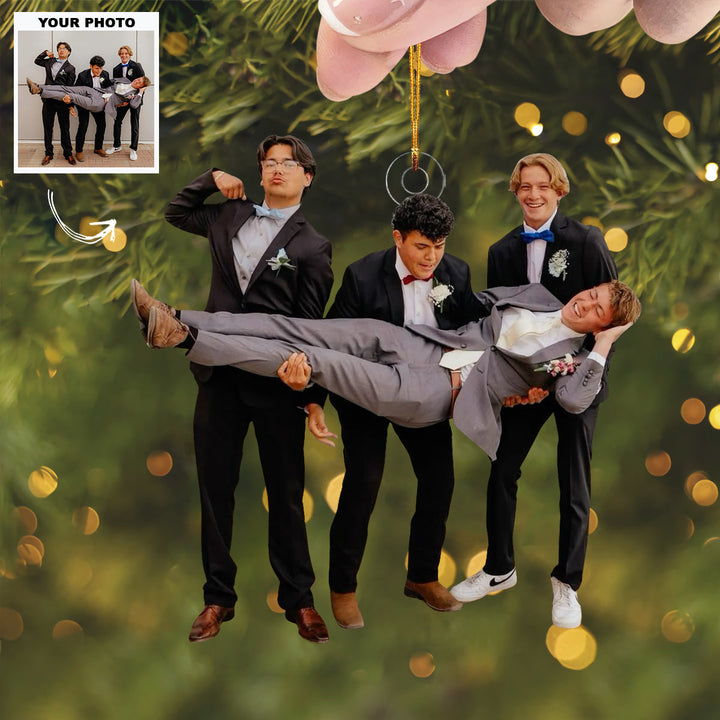 True & Trusted - Personalized Photo Mica Ornament - Customized Your Photo Ornament - Christmas Gift For Friends