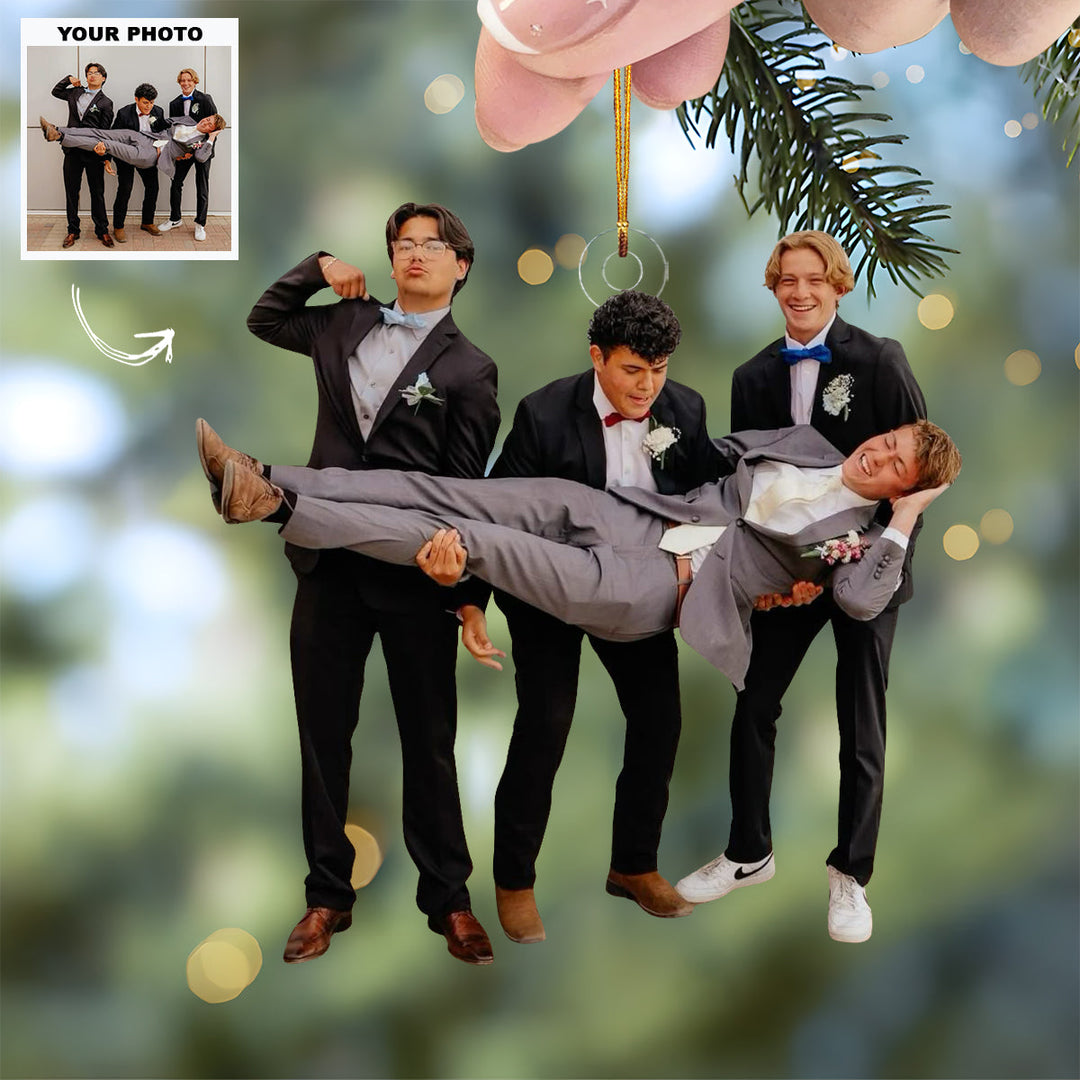 True & Trusted - Personalized Photo Mica Ornament - Customized Your Photo Ornament - Christmas Gift For Friends