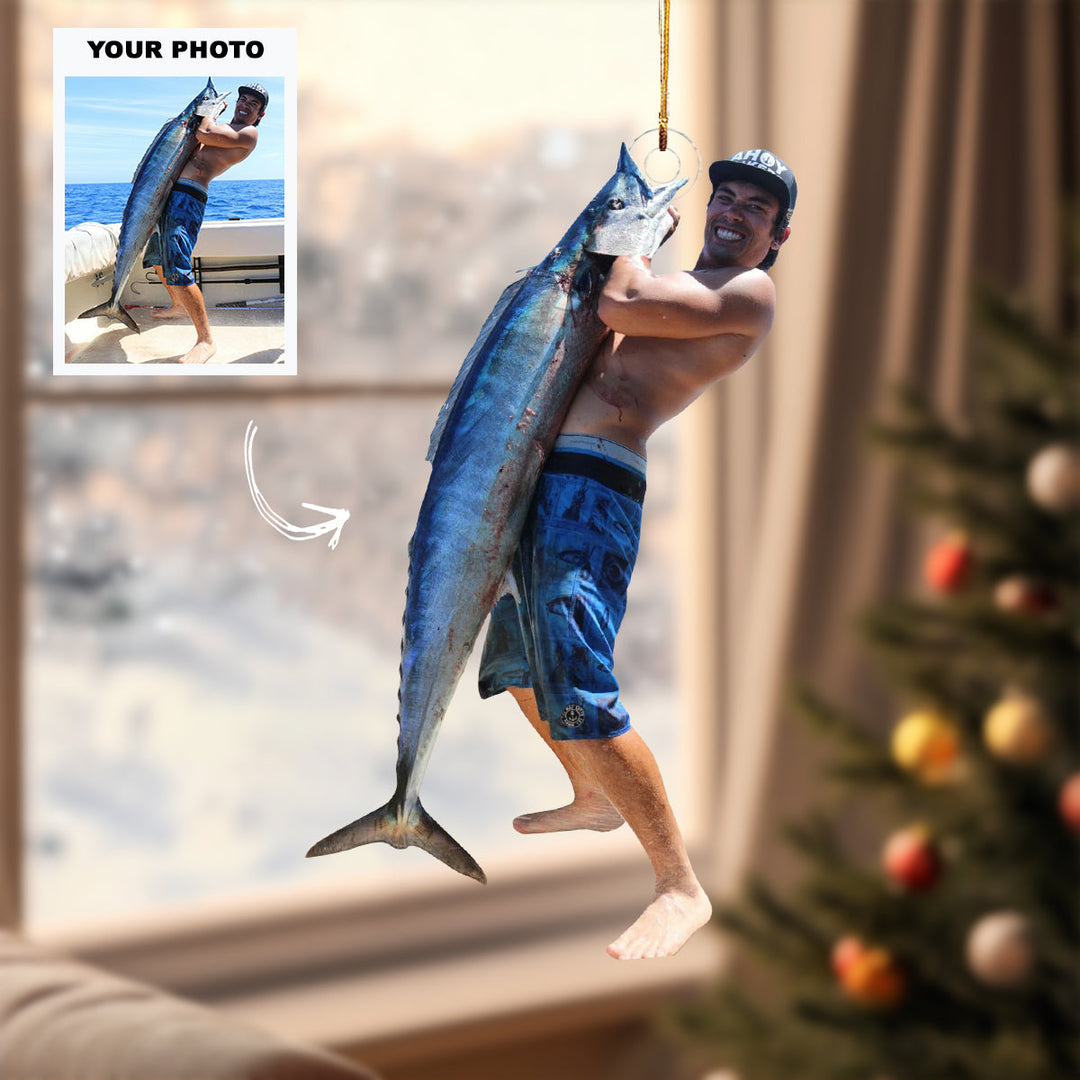 Pride Pose - Personalized Photo Mica Ornament - Customized Your Photo Ornament - Christmas Gifts For Hunting Lovers