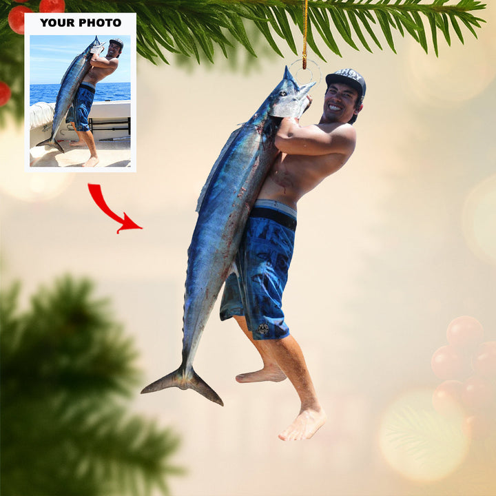 Pride Pose - Personalized Photo Mica Ornament - Customized Your Photo Ornament - Christmas Gifts For Hunting Lovers