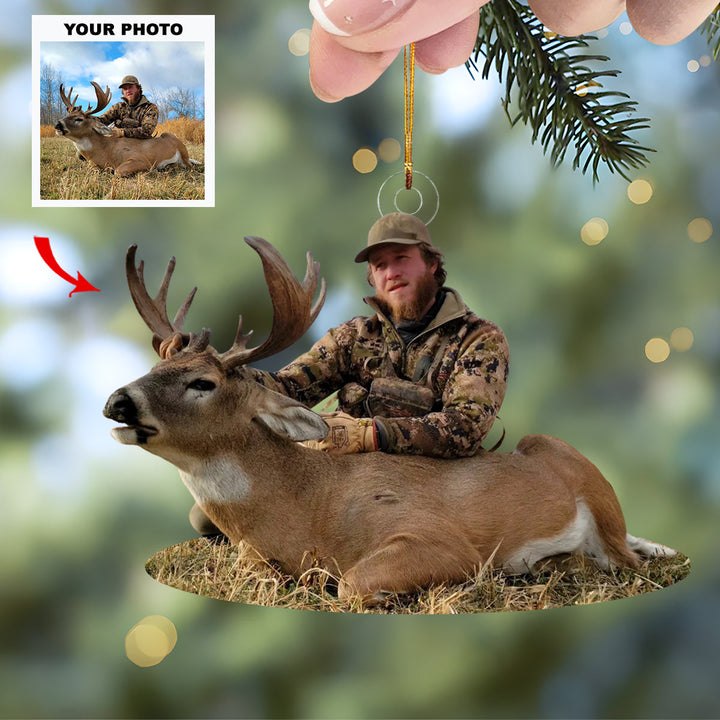 Victory View - Personalized Photo Mica Ornament - Customized Your Photo Ornament - Christmas Gifts For Hunting Lovers