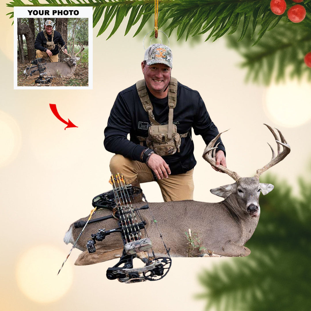 Hunted Glory - Personalized Photo Mica Ornament - Customized Your Photo Ornament - Christmas Gifts For Hunting Lovers