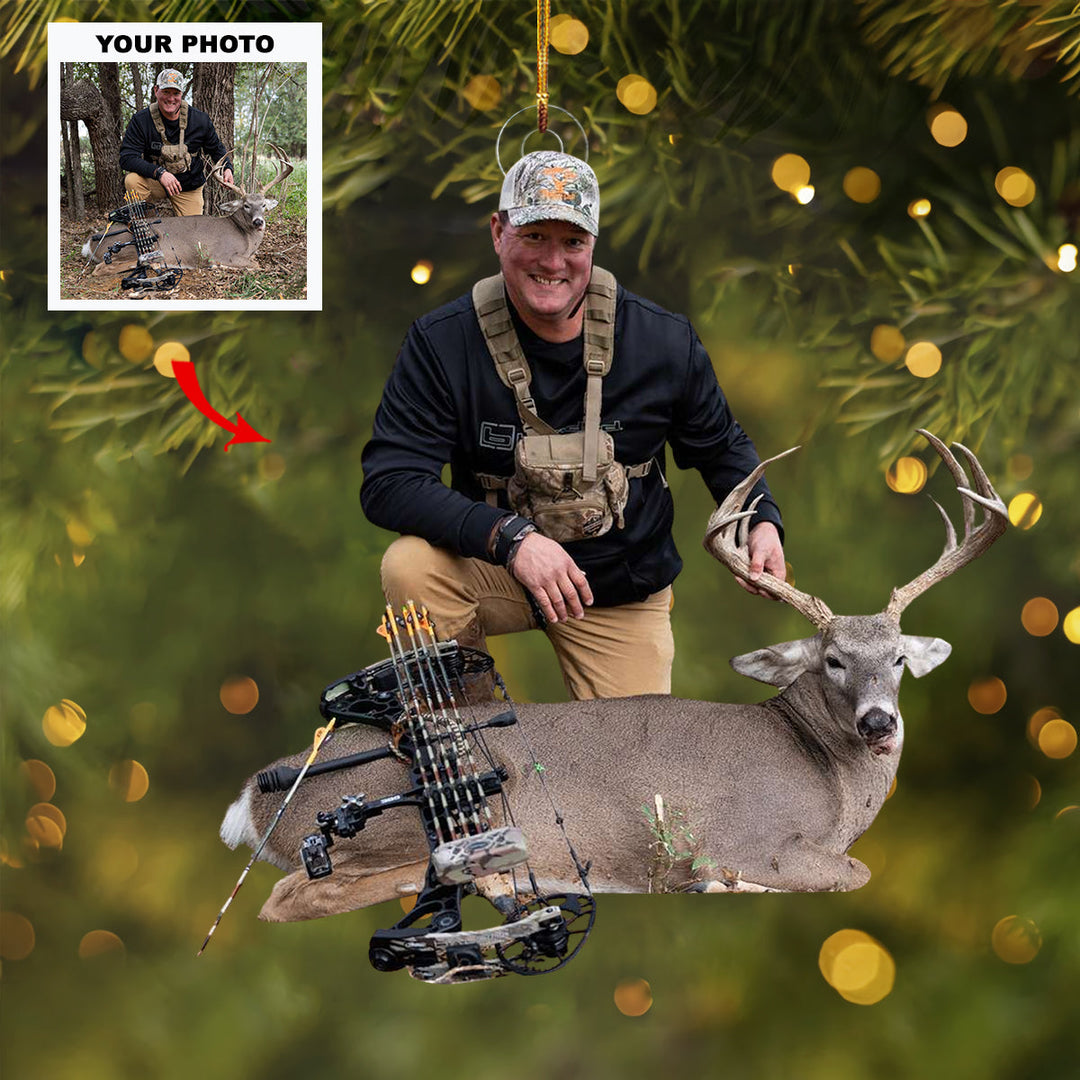 Hunted Glory - Personalized Photo Mica Ornament - Customized Your Photo Ornament - Christmas Gifts For Hunting Lovers