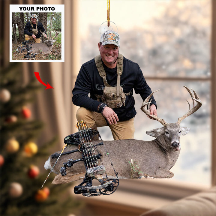 Hunted Glory - Personalized Photo Mica Ornament - Customized Your Photo Ornament - Christmas Gifts For Hunting Lovers