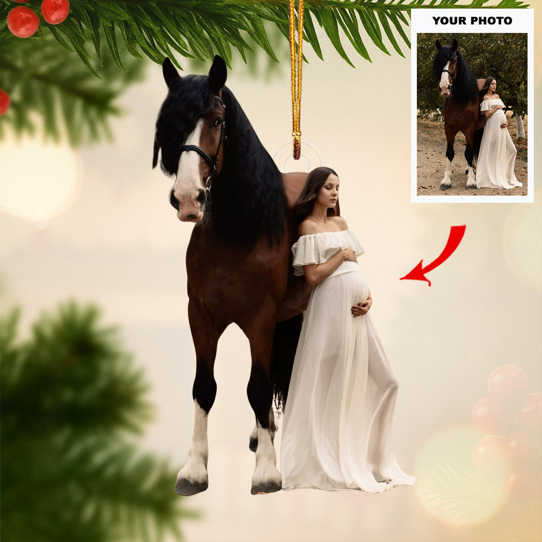 Prairie Soul - Personalized Photo Mica Ornament - Customized Your Photo Ornament - Christmas Gift For Horse Lovers