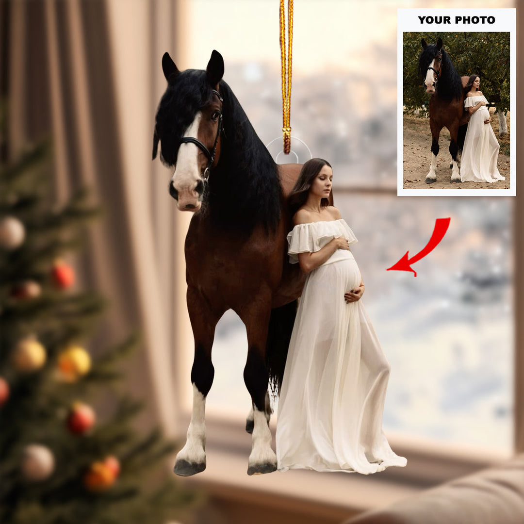Prairie Soul - Personalized Photo Mica Ornament - Customized Your Photo Ornament - Christmas Gift For Horse Lovers