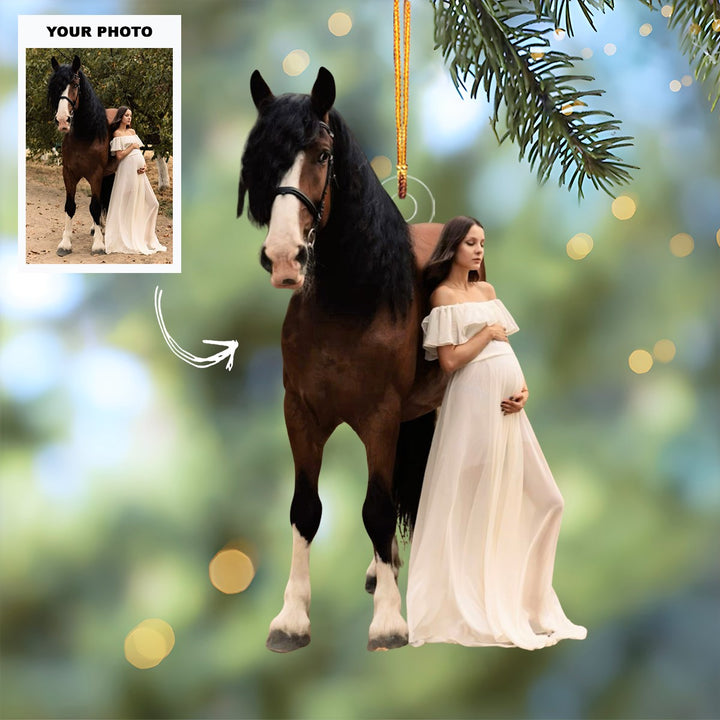 Prairie Soul - Personalized Photo Mica Ornament - Customized Your Photo Ornament - Christmas Gift For Horse Lovers