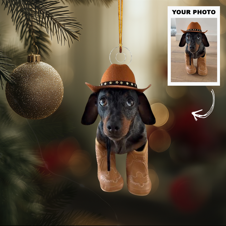 My Pet, My Heart - Personalized Photo Mica Ornament - Customized Your Photo Ornament - Christmas Gift For Pet Lovers