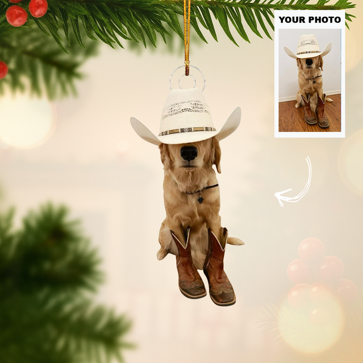 Fur-ever Moments - Personalized Photo Mica Ornament - Customized Your Photo Ornament - Christmas Gift For Pet Lovers