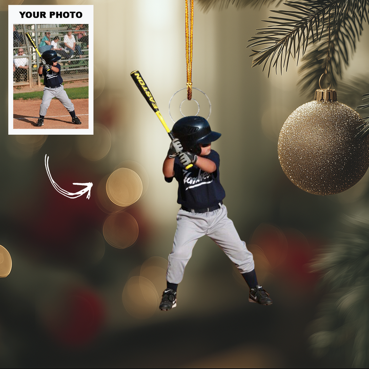 Game On - Personalized Photo Mica Ornament - Customized Your Photo Ornament - Christmas Gift For Sport Lovers