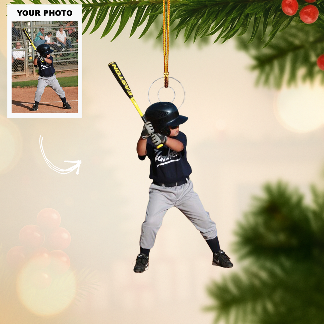 Game On - Personalized Photo Mica Ornament - Customized Your Photo Ornament - Christmas Gift For Sport Lovers