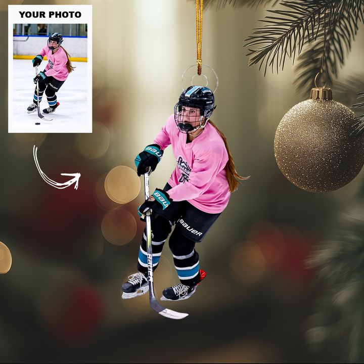 Fuel the Fire - Personalized Photo Mica Ornament - Customized Your Photo Ornament - Christmas Gift For Sport Lovers