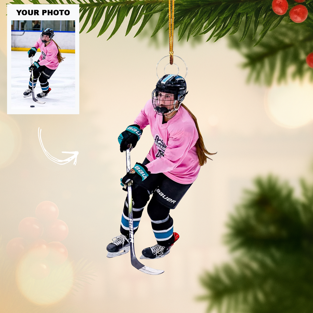Fuel the Fire - Personalized Photo Mica Ornament - Customized Your Photo Ornament - Christmas Gift For Sport Lovers
