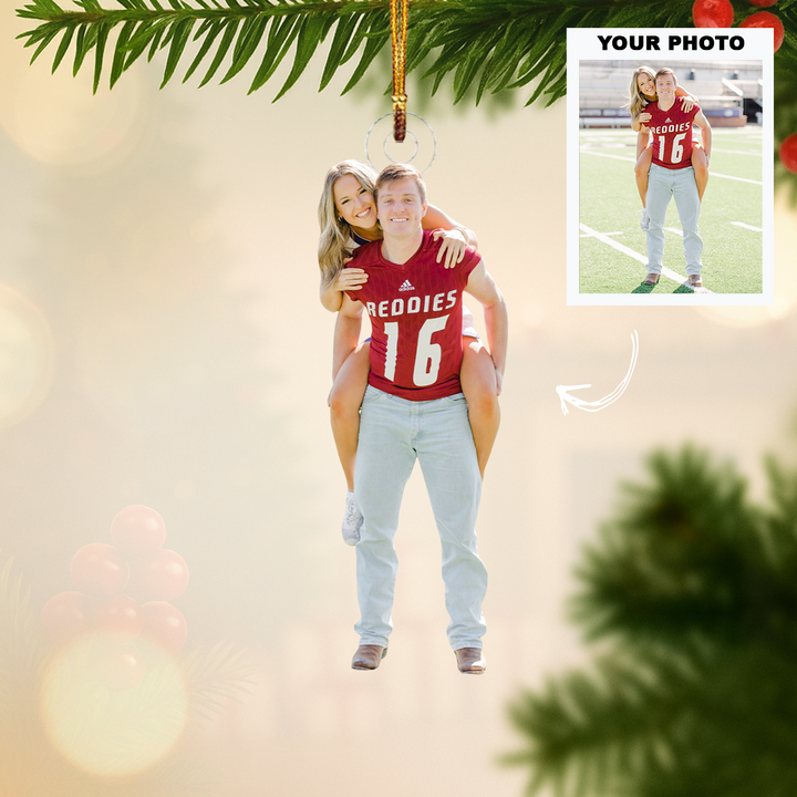 Better Together - Personalized Photo Mica Ornament - Customized Your Photo Ornament - Christmas Gift For Couple
