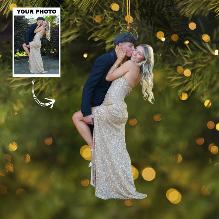 Endless Us - Personalized Photo Mica Ornament - Customized Your Photo Ornament - Christmas Gift For Couple