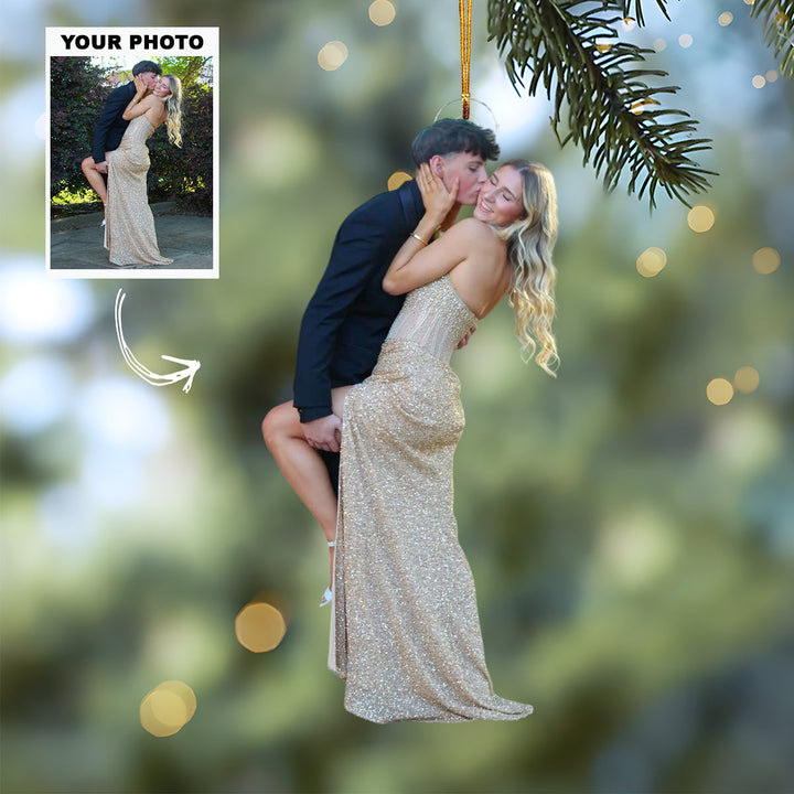 Endless Us - Personalized Photo Mica Ornament - Customized Your Photo Ornament - Christmas Gift For Couple