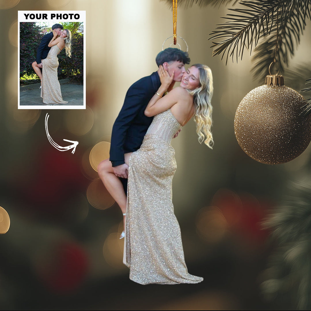 Endless Us - Personalized Photo Mica Ornament - Customized Your Photo Ornament - Christmas Gift For Couple