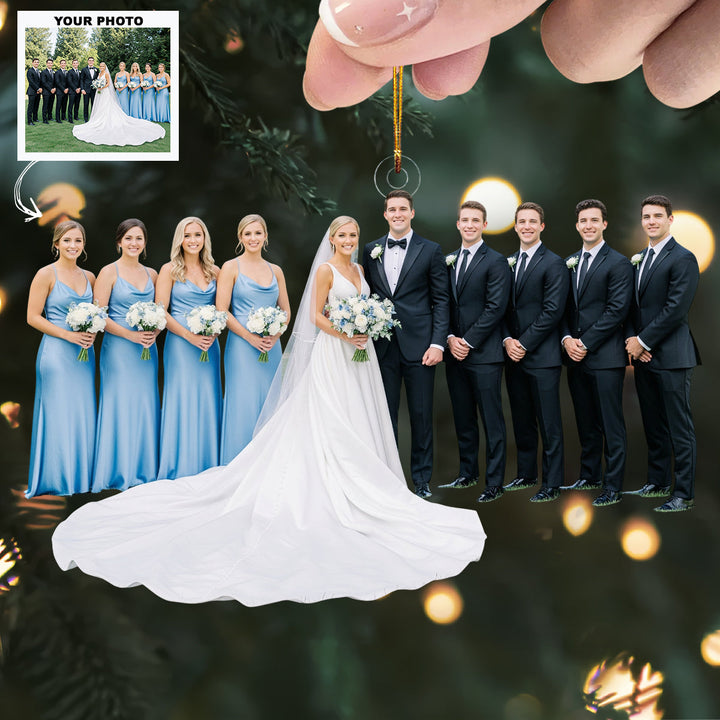 Eternal Love - Personalized Photo Mica Ornament - Customized Your Photo Ornament - Christmas Gift For Couple