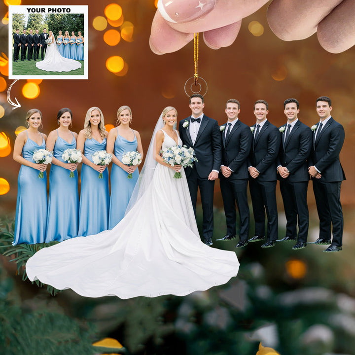 Eternal Love - Personalized Photo Mica Ornament - Customized Your Photo Ornament - Christmas Gift For Couple