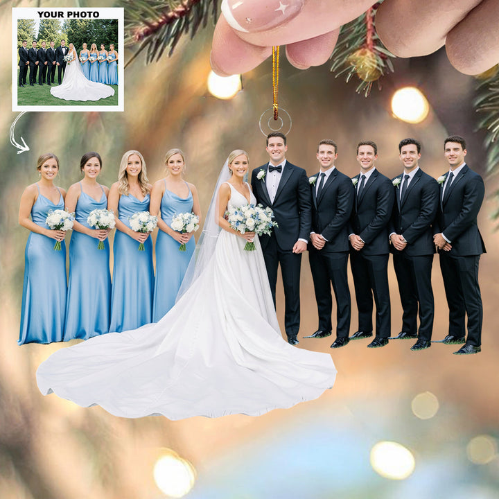 Eternal Love - Personalized Photo Mica Ornament - Customized Your Photo Ornament - Christmas Gift For Couple