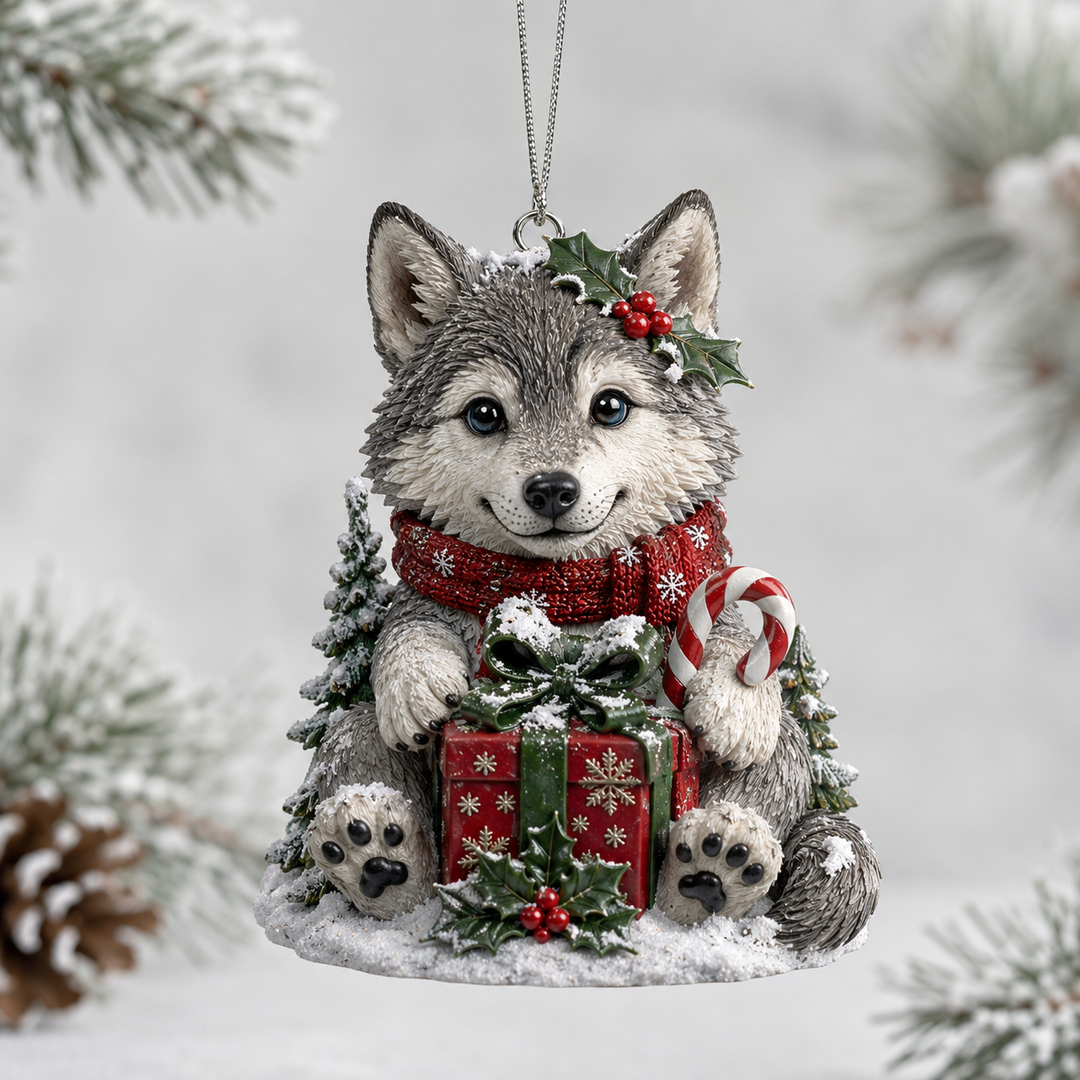 Little Wolf Mica Ornament NCU0TH031
