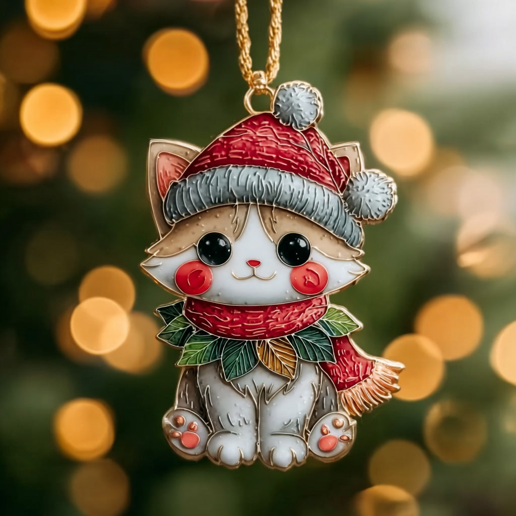 Little Meow Claus Mica Ornament NCU0DH269